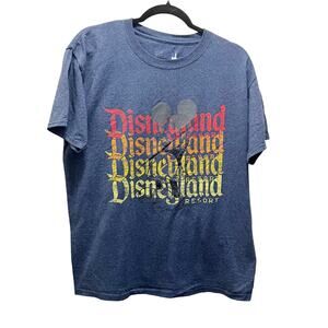 Disney Parks Authentic Original Hanes Disneyland Resort Mickey Mouse T-Shirt L